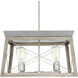 Briarwood 4 Light 20 inch Galvanized Finish Chandelier Ceiling Light